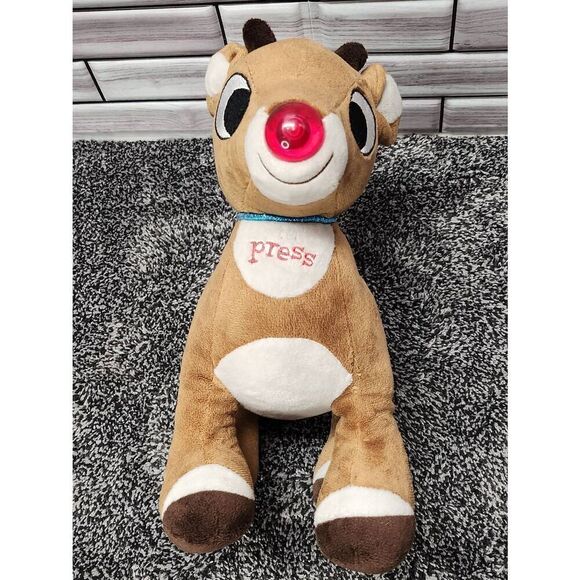 Reindeer Stuffed Animal Plush Toy with Music & Lights #A81 - Picture 5 of 9